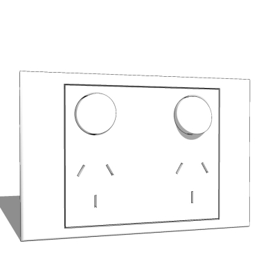 现代开关插座面板免费su模型