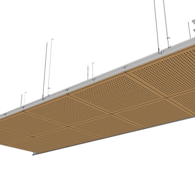 现代金属吊顶免费su模型(1)