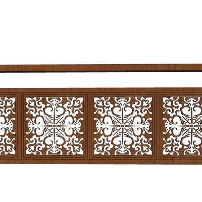 欧式雕花护栏免费su模型(1)