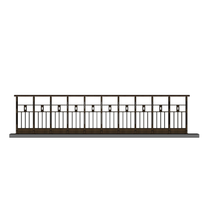 欧式铁艺护栏免费su模型(1)