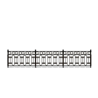 欧式铁艺护栏免费su模型(1)