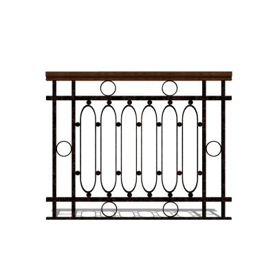 欧式铁艺护栏免费su模型(1)