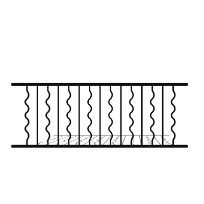 欧式铁艺护栏免费su模型(1)