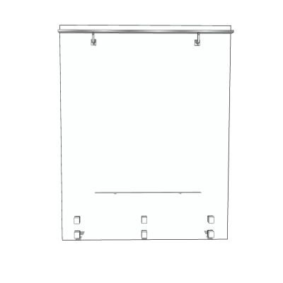 现代玻璃护栏免费su模型(1)