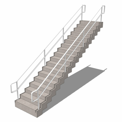 现代楼梯免费su模型(1)