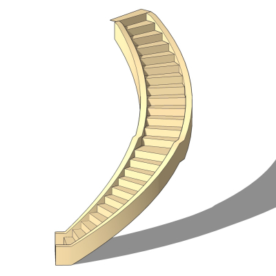 现代简约楼梯免费su模型(1)
