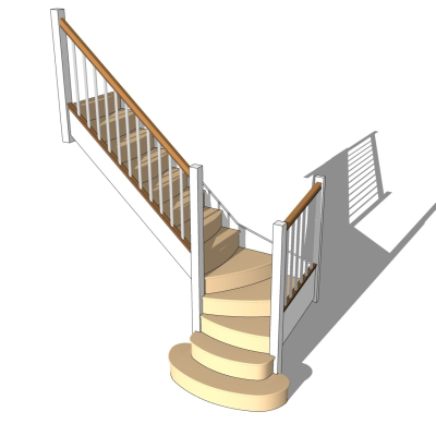 现代简约楼梯免费su模型(1)