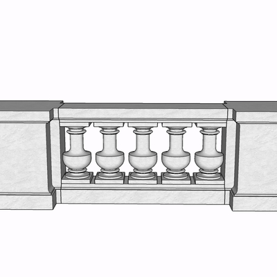 现代护栏免费su模型(1)