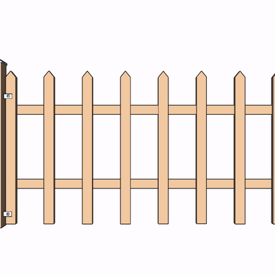现代实木护栏免费su模型(1)