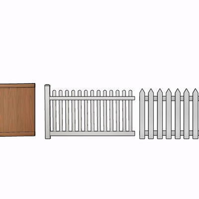 现代实木护栏免费su模型(1)