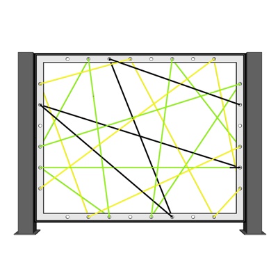 现代铁艺护栏免费su模型(1)