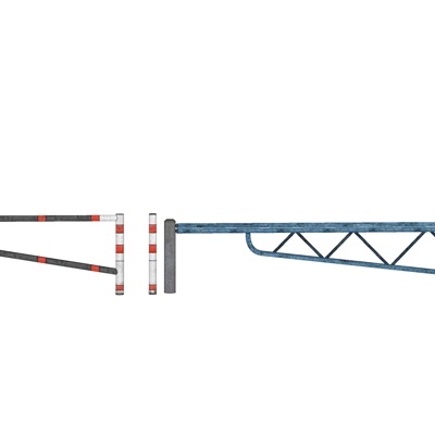 现代铁艺围栏免费su模型(1)