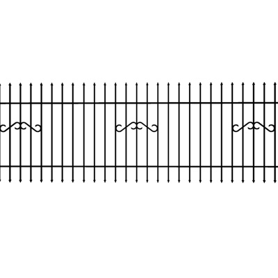 现代铁艺围栏免费su模型(1)