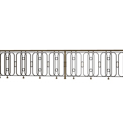 现代铁艺围栏免费su模型(1)
