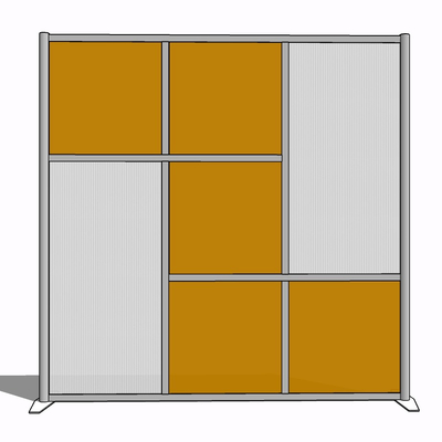 现代屏风隔断免费su模型(1)