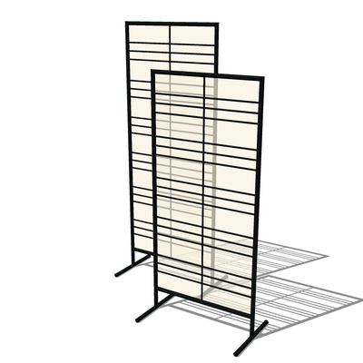 现代屏风隔断免费su模型(1)