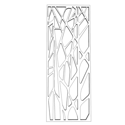 现代镂空屏风隔断免费su模型(1)
