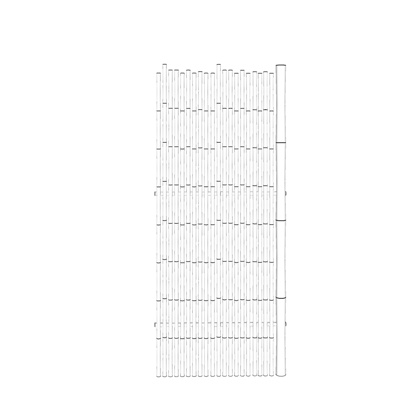 现代竹子隔断屏风免费su模型(1)