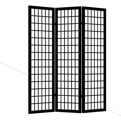 现代铁艺隔断屏风免费su模型(1)