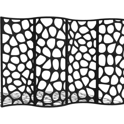 现代折叠屏风免费su模型(1)