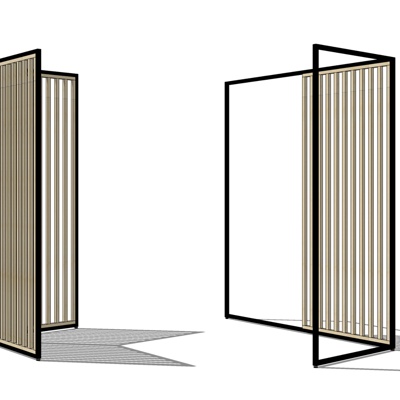 现代屏风免费su模型(1)