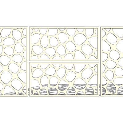 现代屏风免费su模型(1)