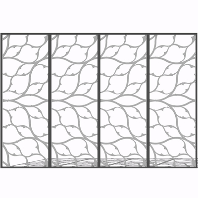现代屏风隔断免费su模型(1)
