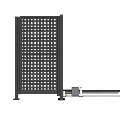 现代铁艺护墙板免费su模型