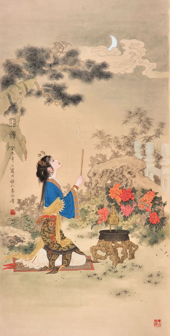 中式古典人物美女仕女图人物字画 (95)中式古典人物美女仕女图人物字画 (95)(1)