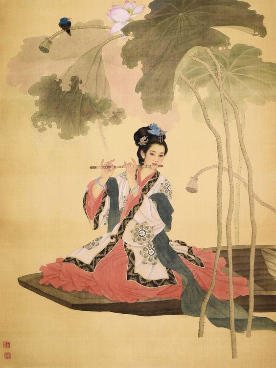 中式古典人物美女仕女图人物字画 (80)中式古典人物美女仕女图人物字画 (80)(1)