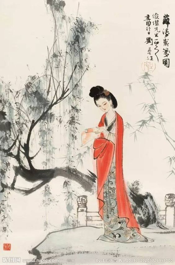 中式古典人物美女仕女图人物字画 (102)中式古典人物美女仕女图人物字画 (102)(1)