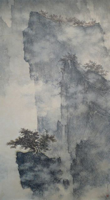 中式山水画5) (2)中式山水画5) (2)(1)