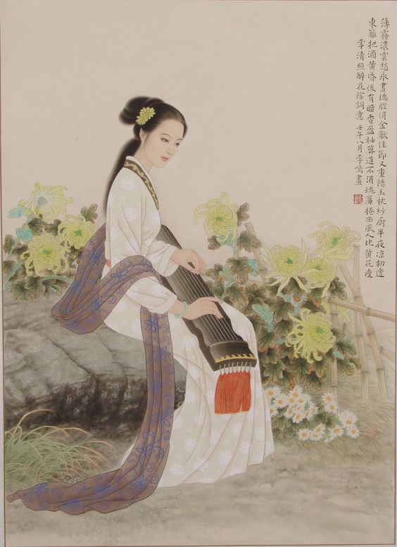 中式古典人物美女仕女图人物字画 (76)中式古典人物美女仕女图人物字画 (76)(1)