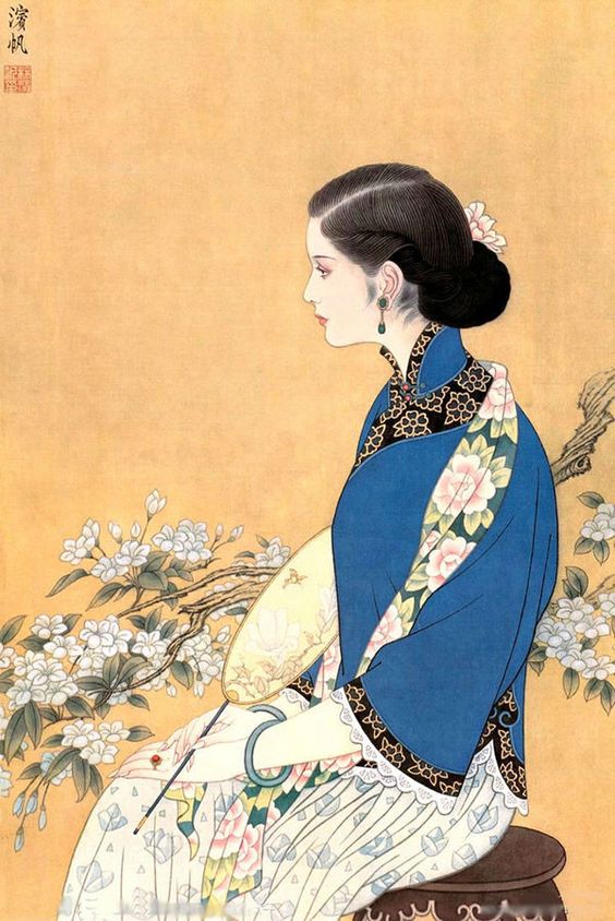 中式古典人物美女仕女图人物字画 (120)中式古典人物美女仕女图人物字画 (120)(1)