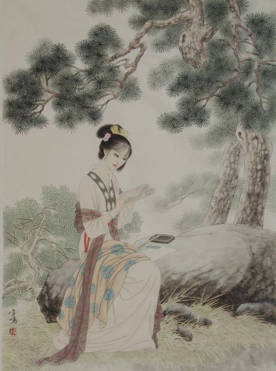 中式古典人物美女仕女图人物字画 (96)中式古典人物美女仕女图人物字画 (96)(1)