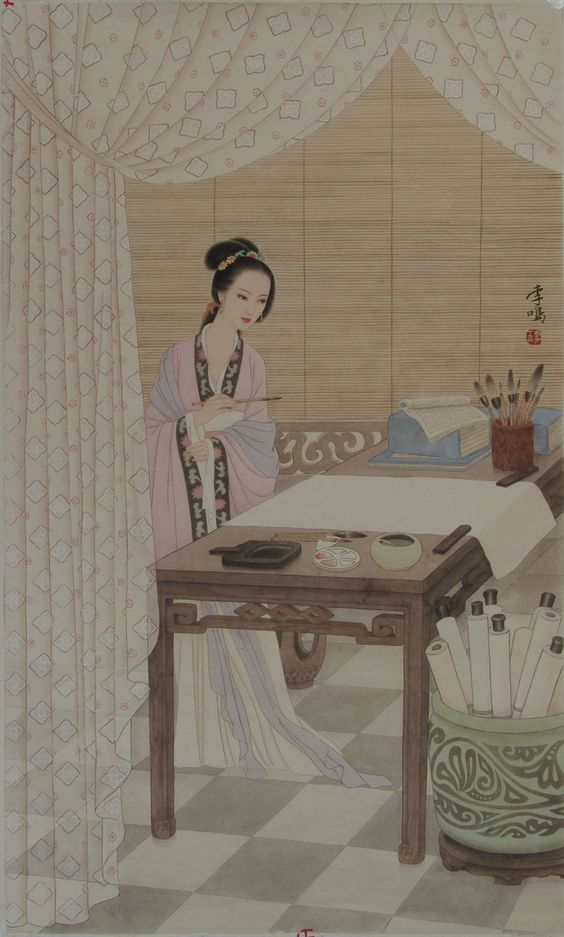 中式古典人物美女仕女图人物字画 (75)中式古典人物美女仕女图人物字画 (75)(1)