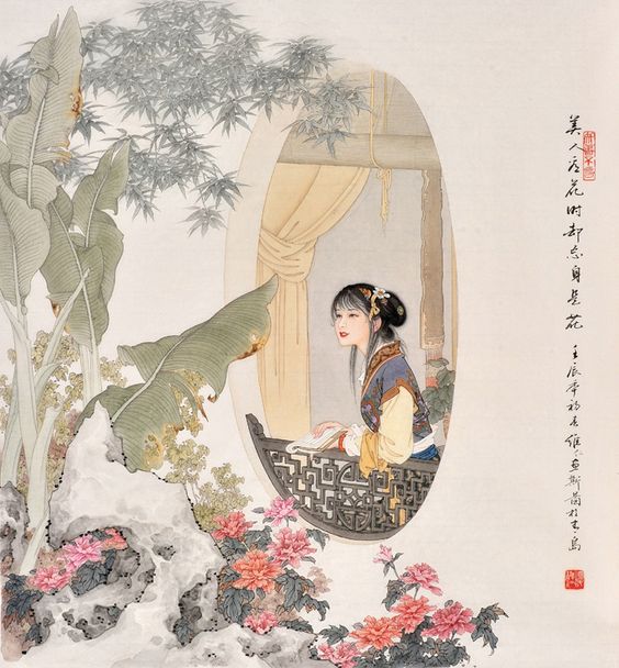 中式古典人物美女仕女图人物字画 (74)中式古典人物美女仕女图人物字画 (74)(1)