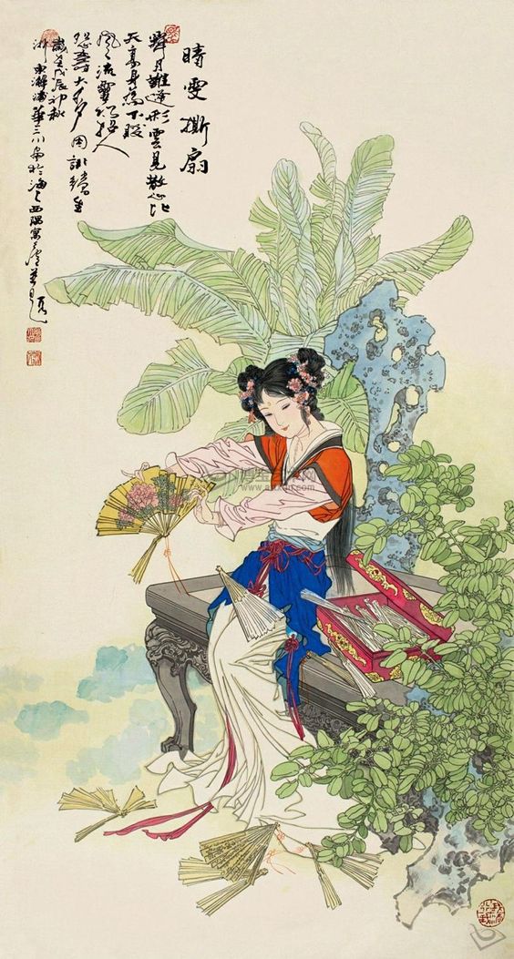 中式古典人物美女仕女图人物字画 (67)中式古典人物美女仕女图人物字画 (67)(1)