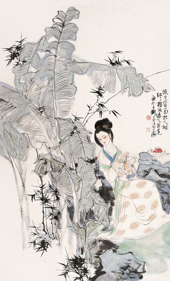 中式古典人物美女仕女图人物字画 (108)中式古典人物美女仕女图人物字画 (108)(1)