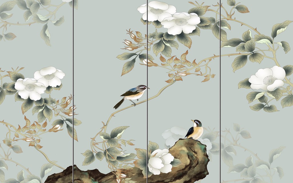新中式鸟壁纸壁布工笔画花 (4)新中式鸟壁纸壁布工笔画花 (4)(1)