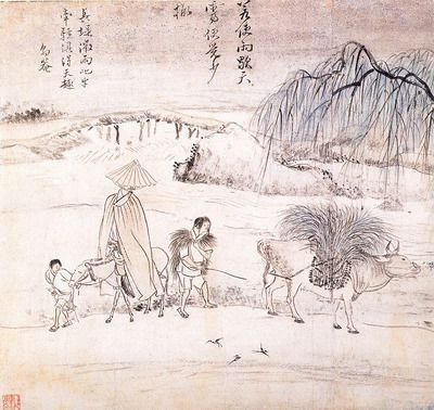 韩国朝鲜族韩式古典人物山水字画 (104)韩国朝鲜族韩式古典人物山水字画 (104)(1)